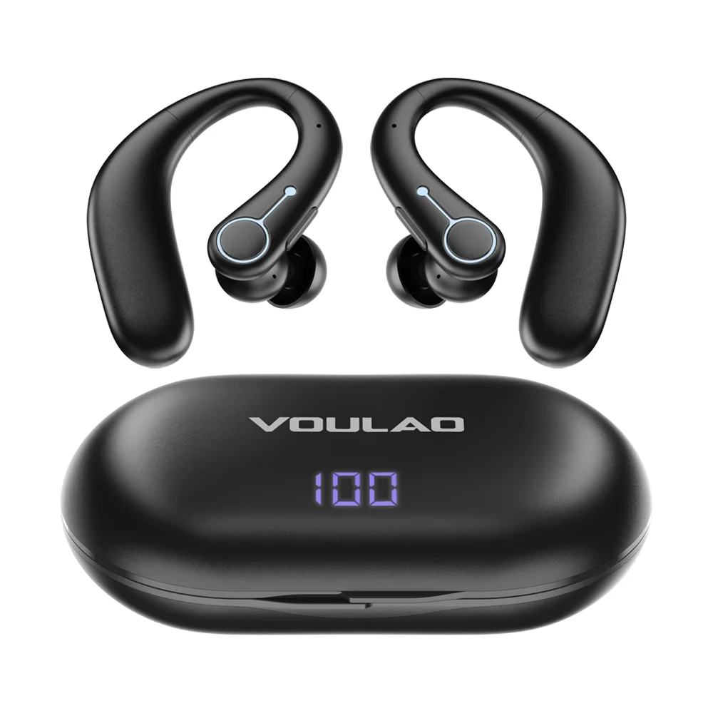 Écouteurs sans fil Bluetooth VOULAO de haute qualité avec traducteur IA pour malentendants et person