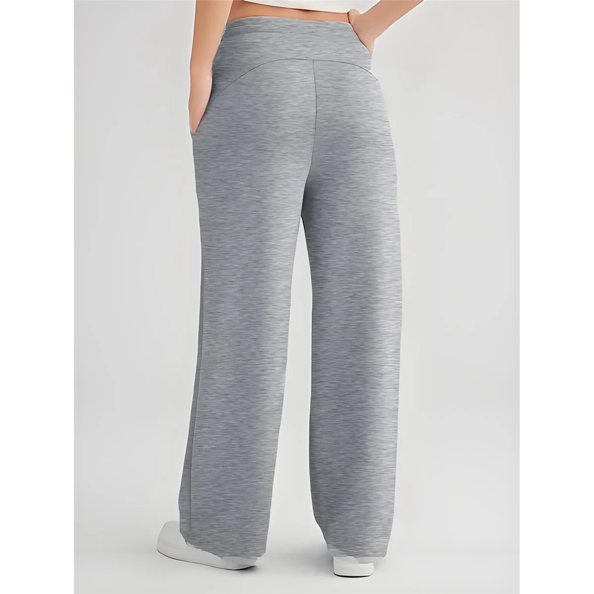 

ABQR Womens High Waisted Baggy Sweatpants Light Gray L