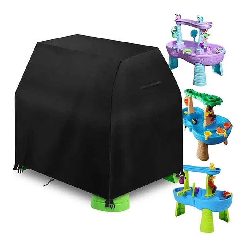 NEW-Cover For Water Table Waterpark Play Table Cover Water Resistant Heavy Duty 420D Oxford Cloth Dust And Rain Proof Sand