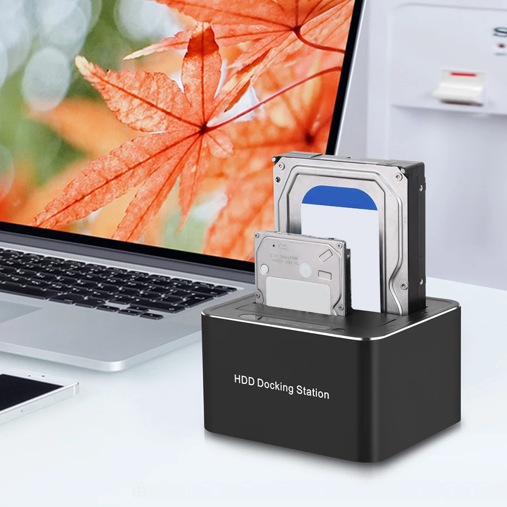 Dual Bay Hard Drive Docking Station USB 3.0 to SATA For 2.5/3.5