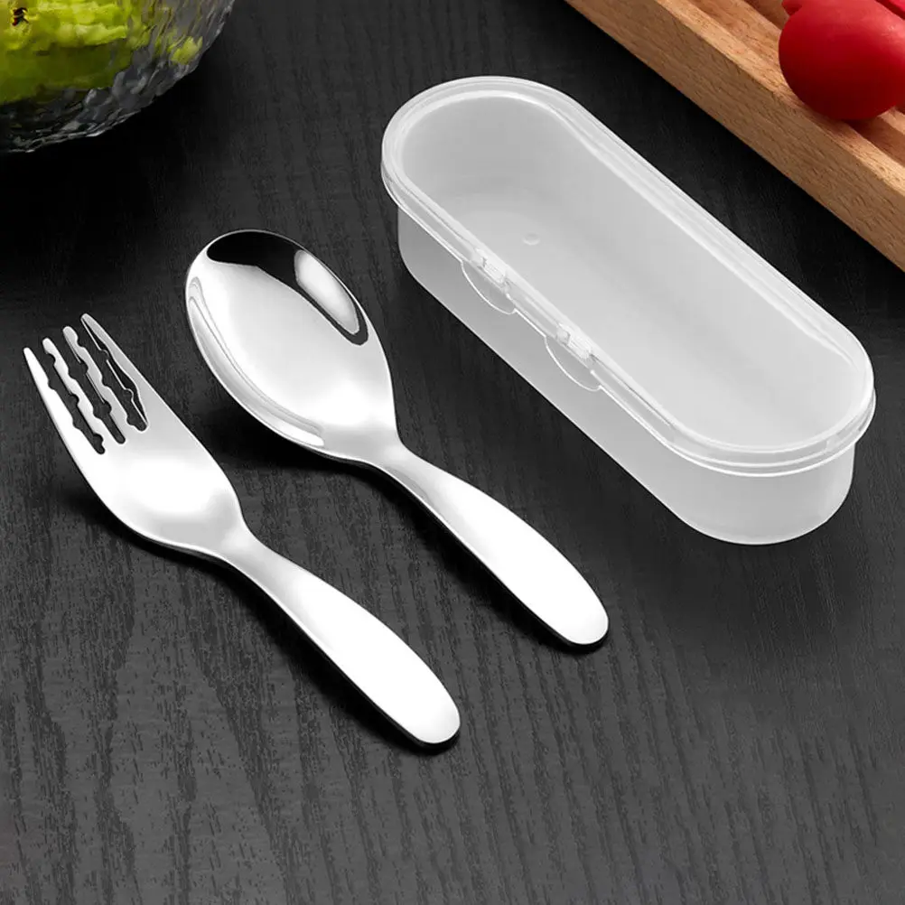 1-set-di-forchette-e-cucchiai-per-bambini-utensili-ergonomici-in-acciaio-inossidabile-per-l'autosvezzamento-del-bambino-impugnatura-comoda-bordi-lisci-stoviglie-per-bambini