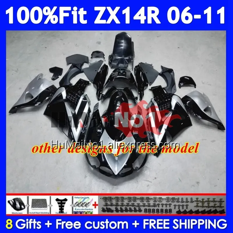 Body For KAWASAKI NINJA ZX 14R ZX14R 06 07 08 09 10 11 227No.15 ZX14 R Gloss blue ZX-14R 2006 2007 2008 2009 2010 2011 Fairing