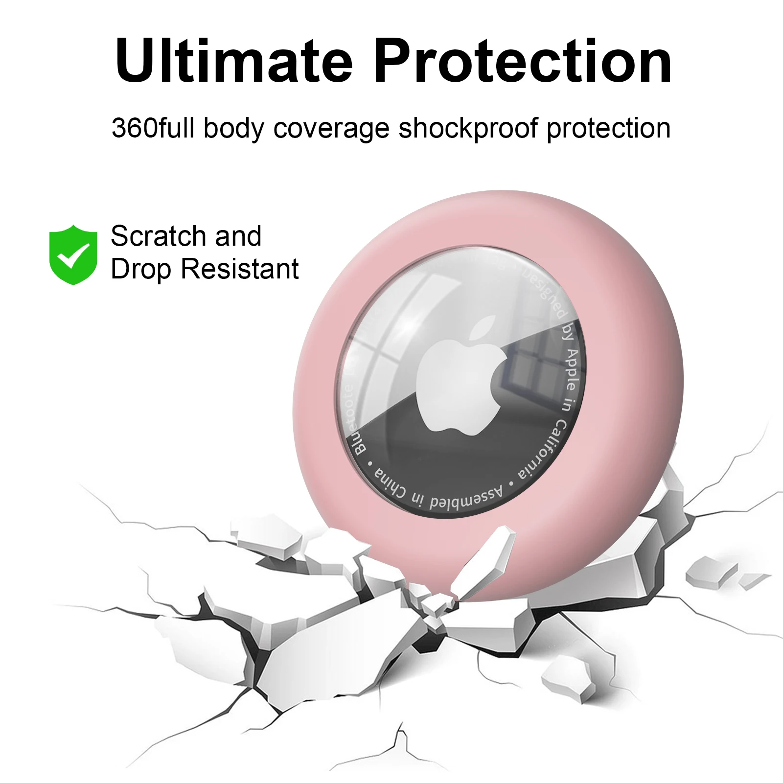 Tempat Silikon untuk Casing Apple Airtag dengan Pin Tak Terlihat Penutup Pelacak GPS AirTag untuk Ransel Sepatu Pakaian Lansia Anak-anak