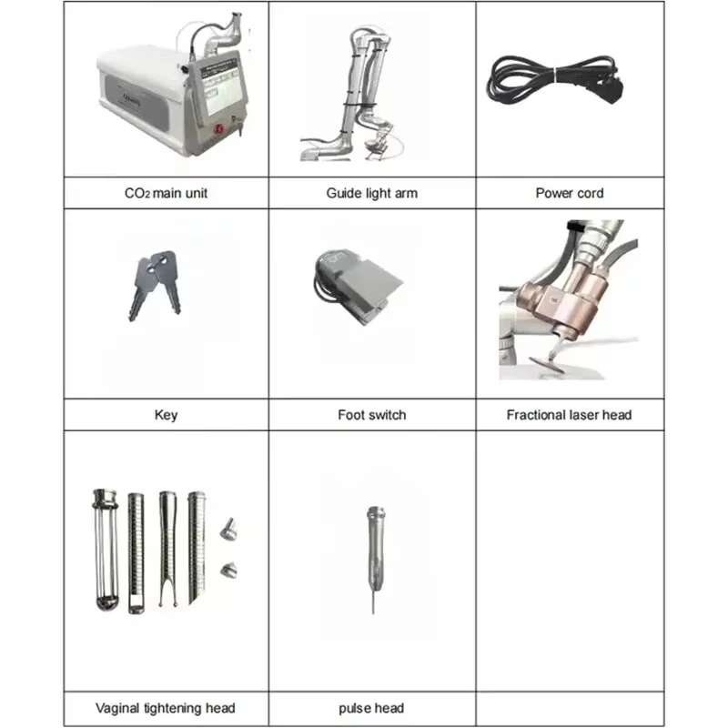 آلة ليزر ثاني أكسيد الكربون ذات المستوى الاحترافي آلة ليزر ثاني أكسيد الكربون محمولة لشد الجلد