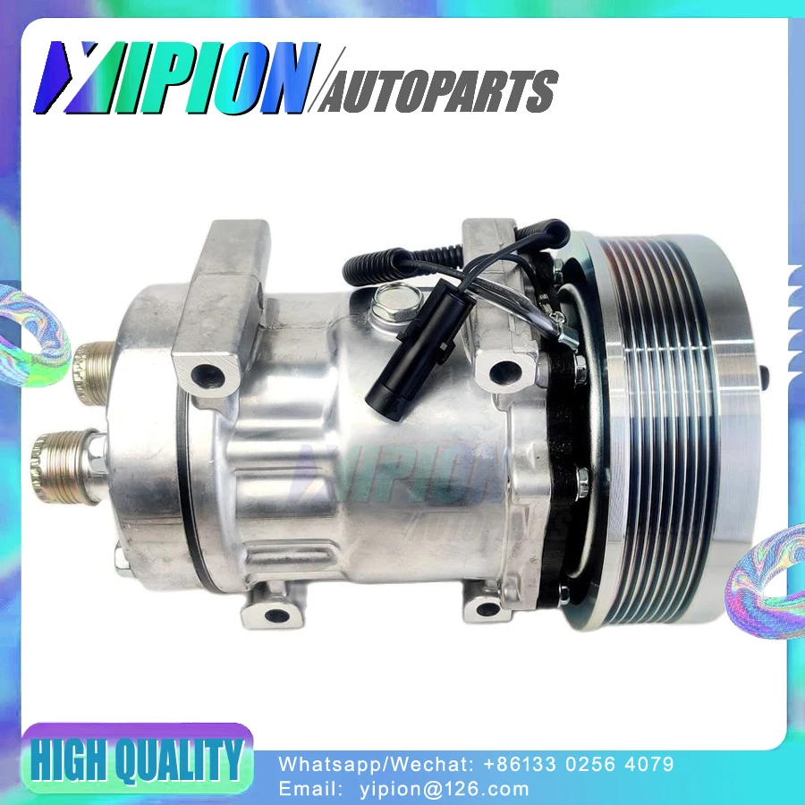 Sanden SD7H15 4768 4499 8010 Car AC Air Conditioner Compressor For New Holland Tractor 317008A2 317008A3 86992688 86993463 58792