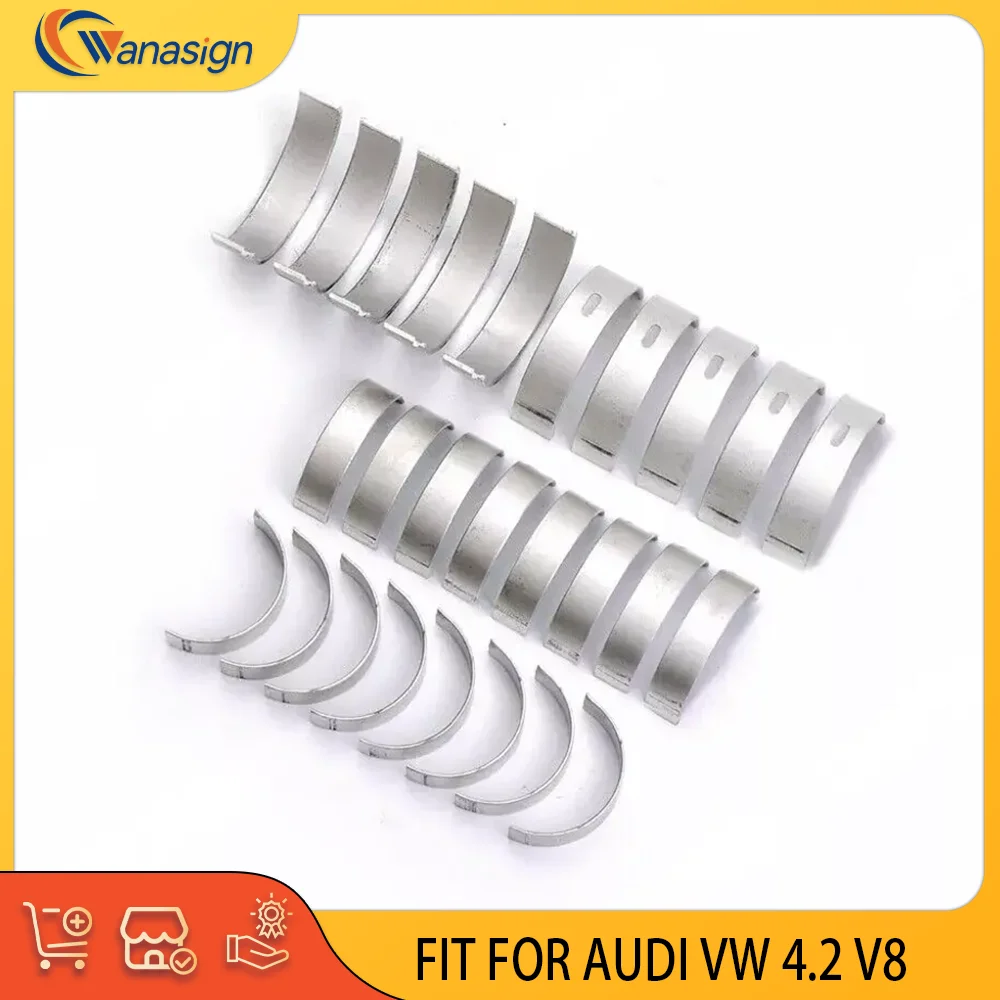 Crankshaft Main & Con Rod Bearing Set For AUDI VW A5 S5 A6 A8 Q7 Touareg 4.2L V8 BVJ CAU CAUA BAR CGNA 4.2T 4.2 L T 2006-2016