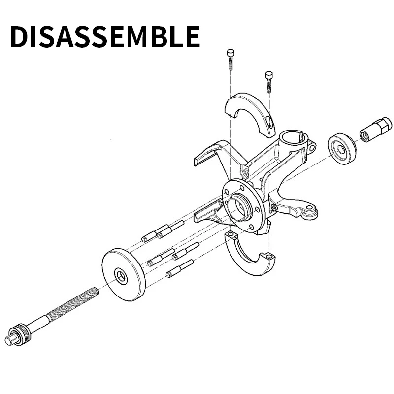 85mm Car Front Wheel Hub Bearing Disassembly Tool Puller Touareg Repair Kit Wheel Hub Installation For Volkswagen