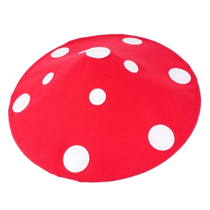 Creative Mushroom Hat Elegant Lace Trim Hat For Adult Roleplay Costume Accessory