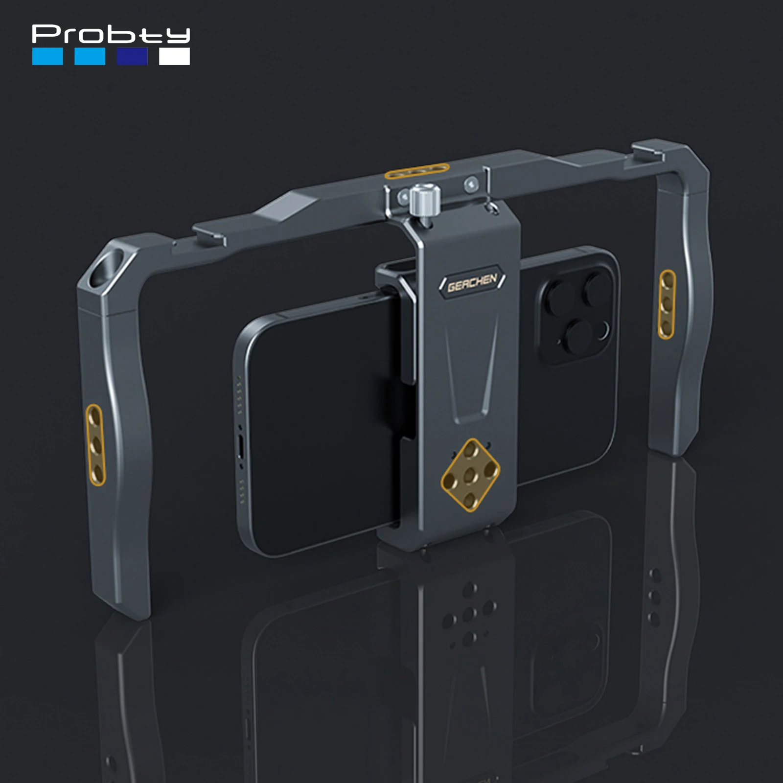 Probty Mobile Video Solutions for iPhone 15 Pro /15 Pro Max SmartPhone Cage for iPhone 15 Pro/15 Pro Max for Videoing Vlogging