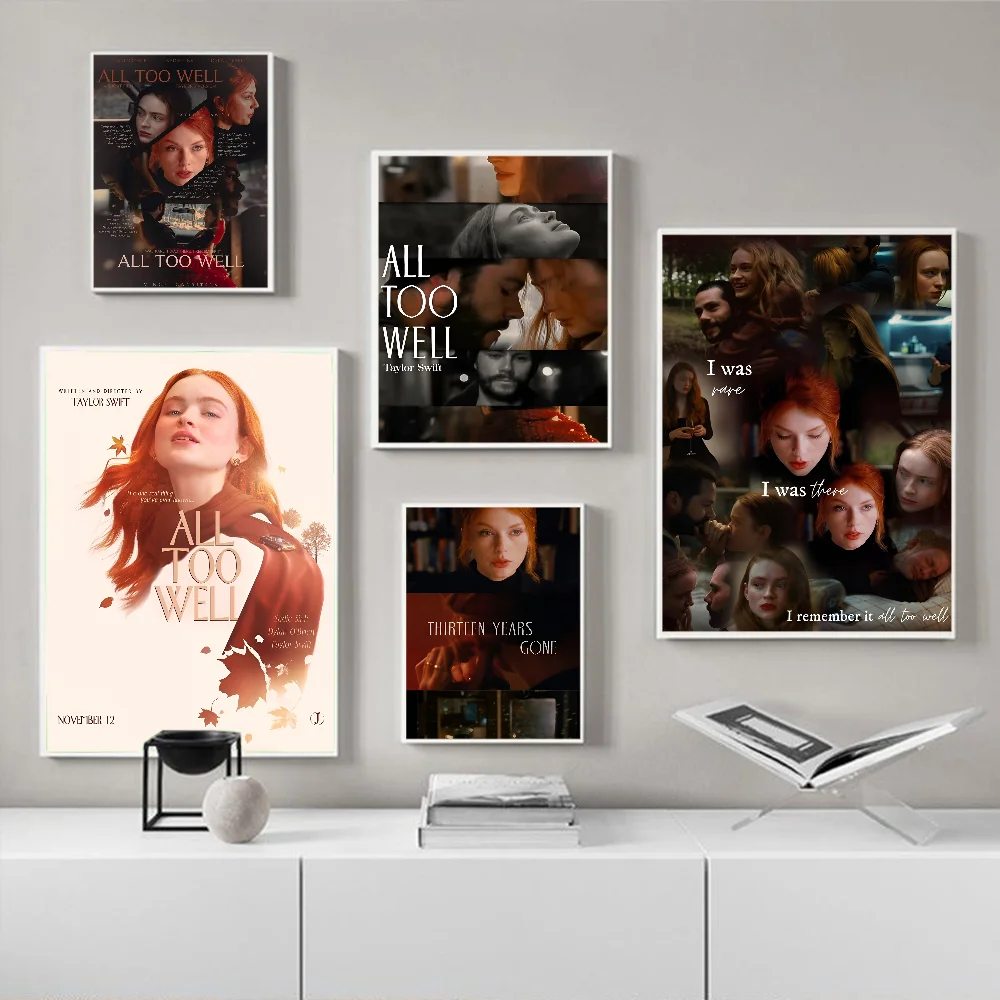 ملصقات أنمي تذكارية لفيلم قصير ، جودة عالية ، فن جداري ، ملصقات عتيقة للمنزل ، ديكور غرفة كاواي ، كلمات جيدة للغاية