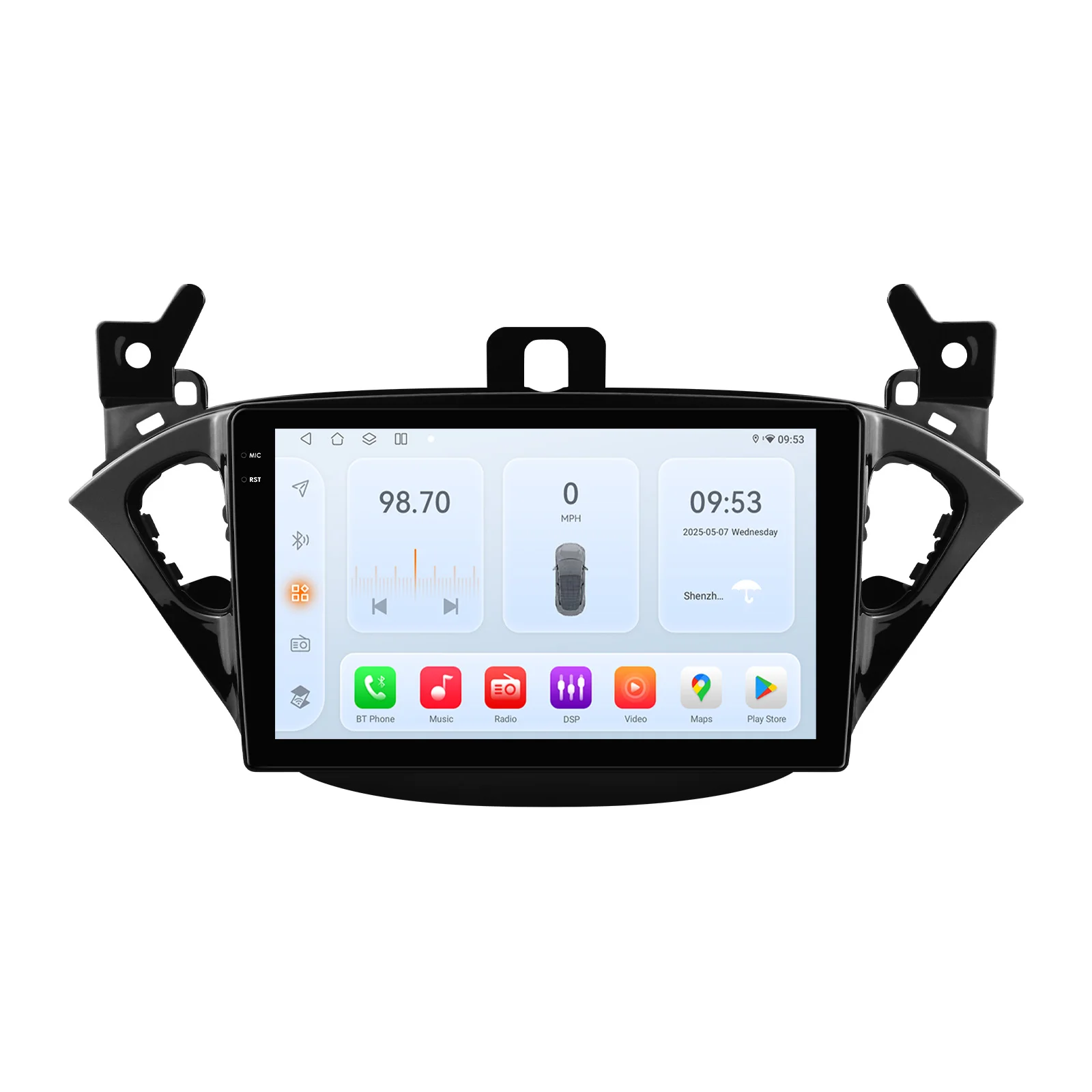 Hizpo 7862 Android Autoradio Multimedia-Player für Opel Adam 2013-2016 für Corsa E 2015-2019 Audio Stereo CarPlay Auto Touchscreen Touch-Display Airplay Autoradio-Player Stereo GPS-Navigation