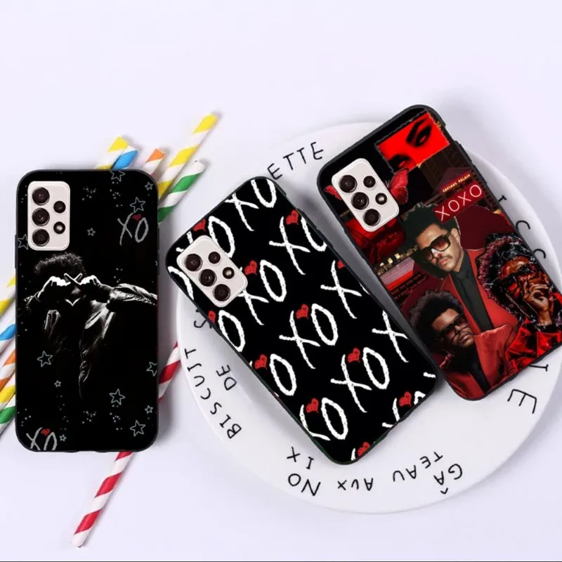 Weekend XO Mobile Cell Phone Case for Samsung A91 A81 A73 A72 A71 A30S A20 A12 A13 A52 A53 4G 5G Black Soft Phone Cover Funda