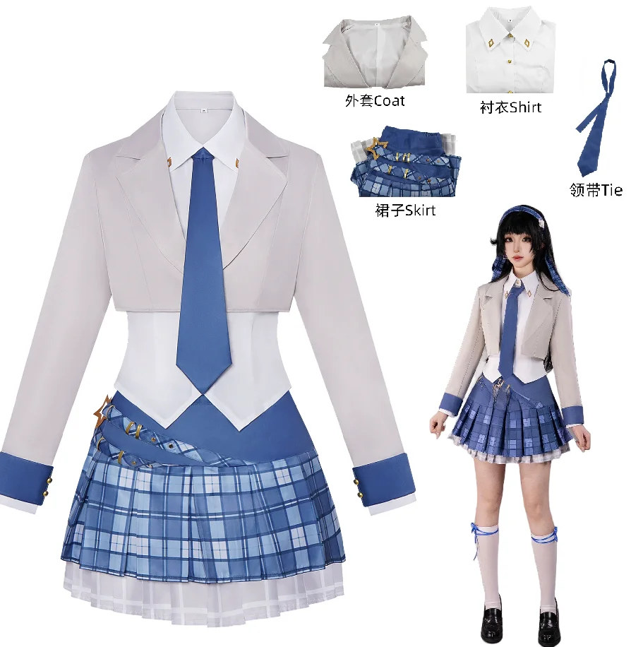 

Game Honor of Kings Winky Cosplay Costume Wig Sexuality Uniform Halloween Party Dress for Women Comic Con Anime JK Clothing