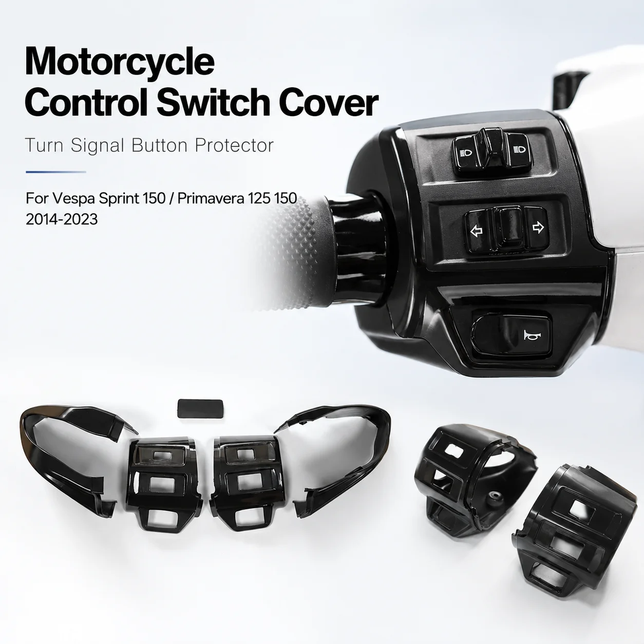 

Motorcycle Control Switch Cover for Vespa Sprint 150 Primavera 125/150 2014-2023 Turn Signal Botton Protector