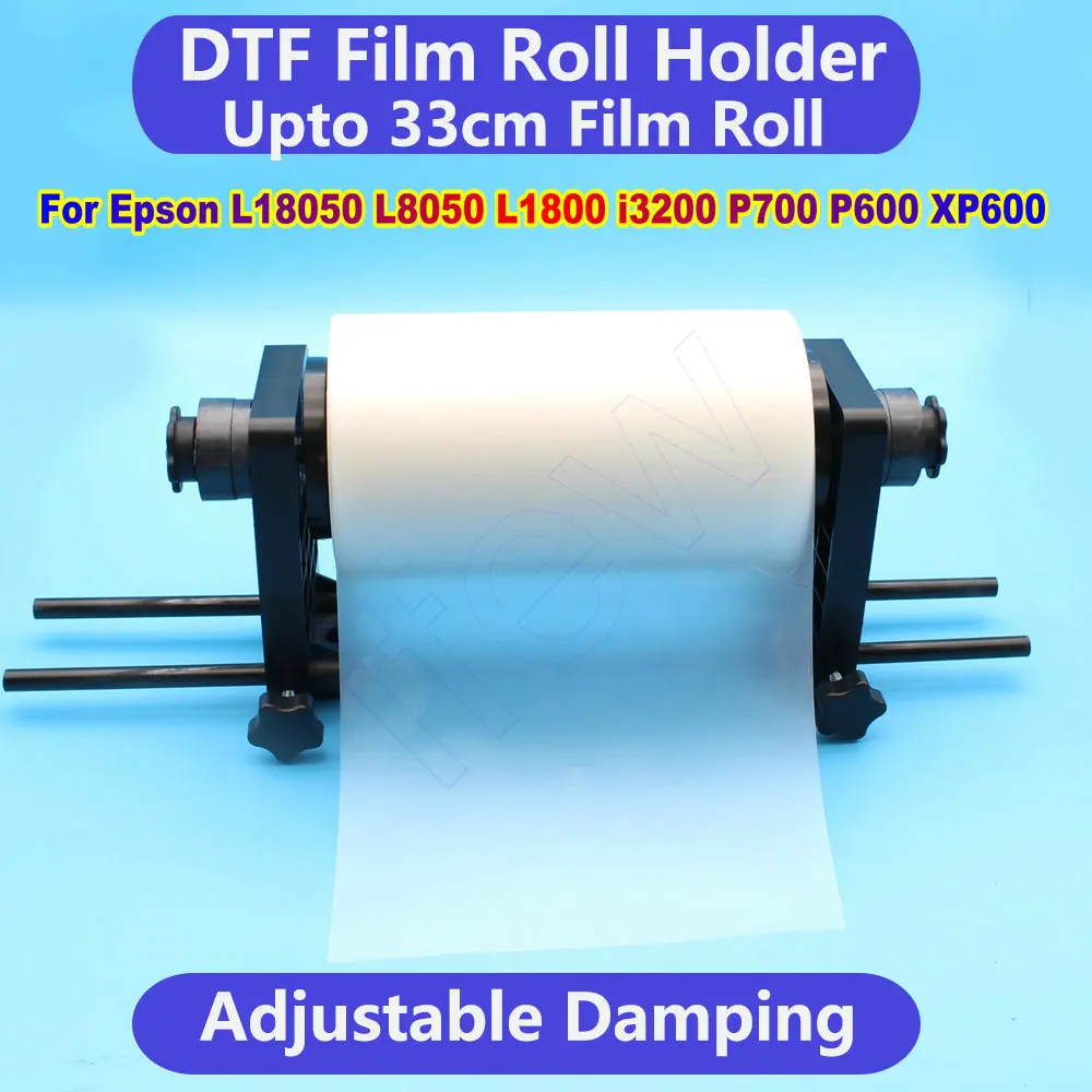 Imagem -02 - Dtf Rolo Filme Titular para Impressora Epson Rolo de Filme Stand Suporte de Papel Rolo para Epson L8050 P700 P600 Xp600 I3200 Hold Kit 33 Centímetros