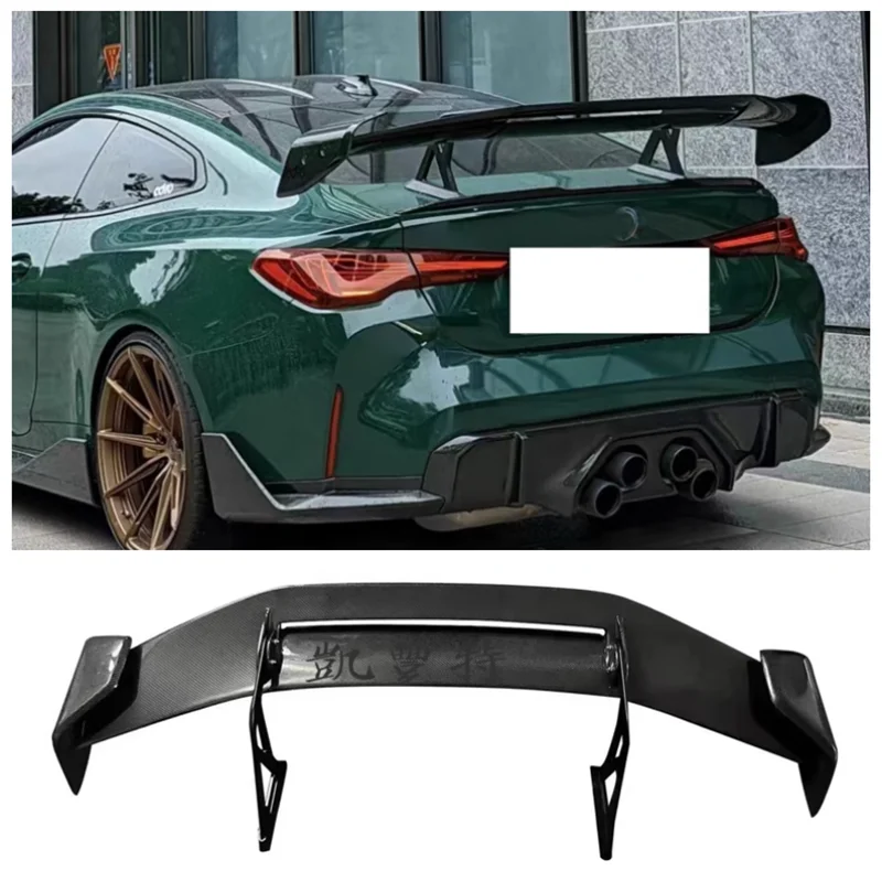 For BMW M3 M4 G80 G82 G83 2020-2024 High Quality Real Carbon Fiber Car Rear Wing Trunk Lip Roof Spoiler