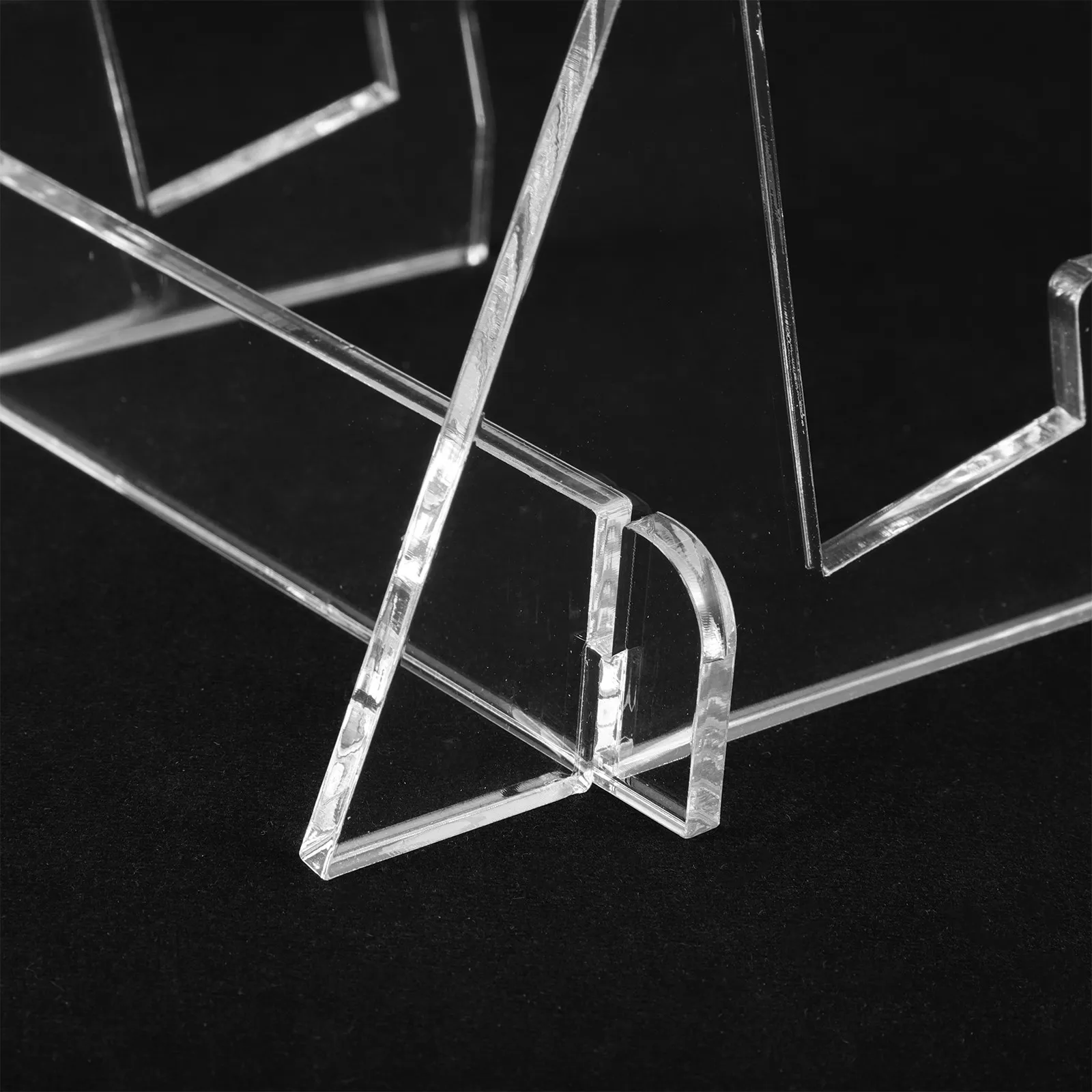 Acrylic Desktop Book Display Stand Clear Waterproof Oil Resistant Cookbook Holder for Kitchen Office Bookstore Library Holds