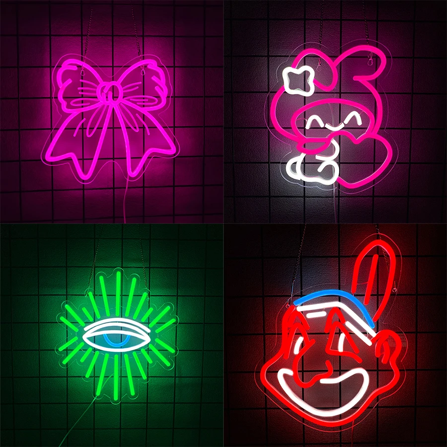 

Неоновая вывеска на тему анимации, питание от USB, используется в комнате, барах, клубах, офисах, тематических вечеринок, художественный декор игровых комнат, легко повесить.