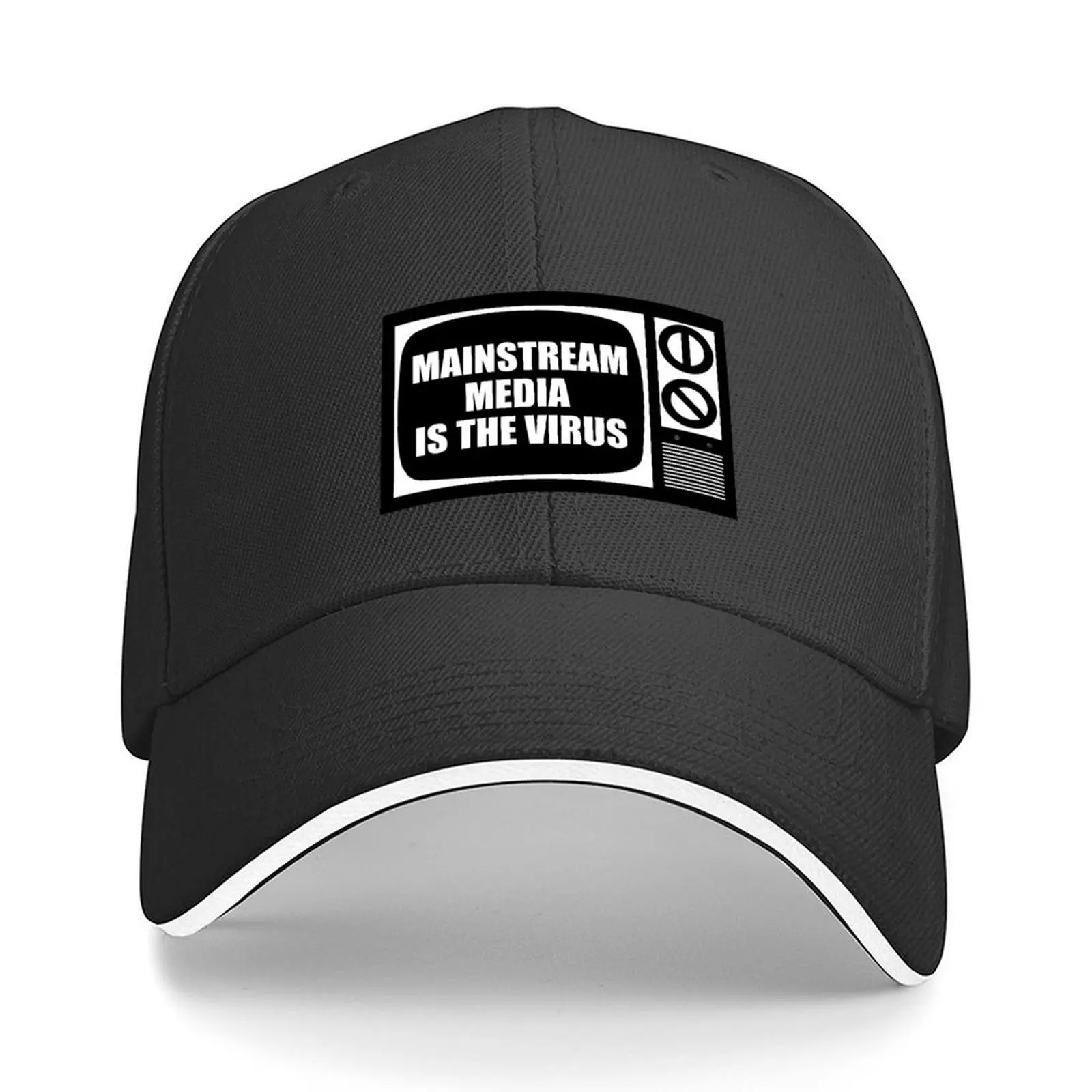 

Media lies Baseball Cap Mountaineering funny hat Sun Cap sailor cap for men Women's Hats 2025 Men's