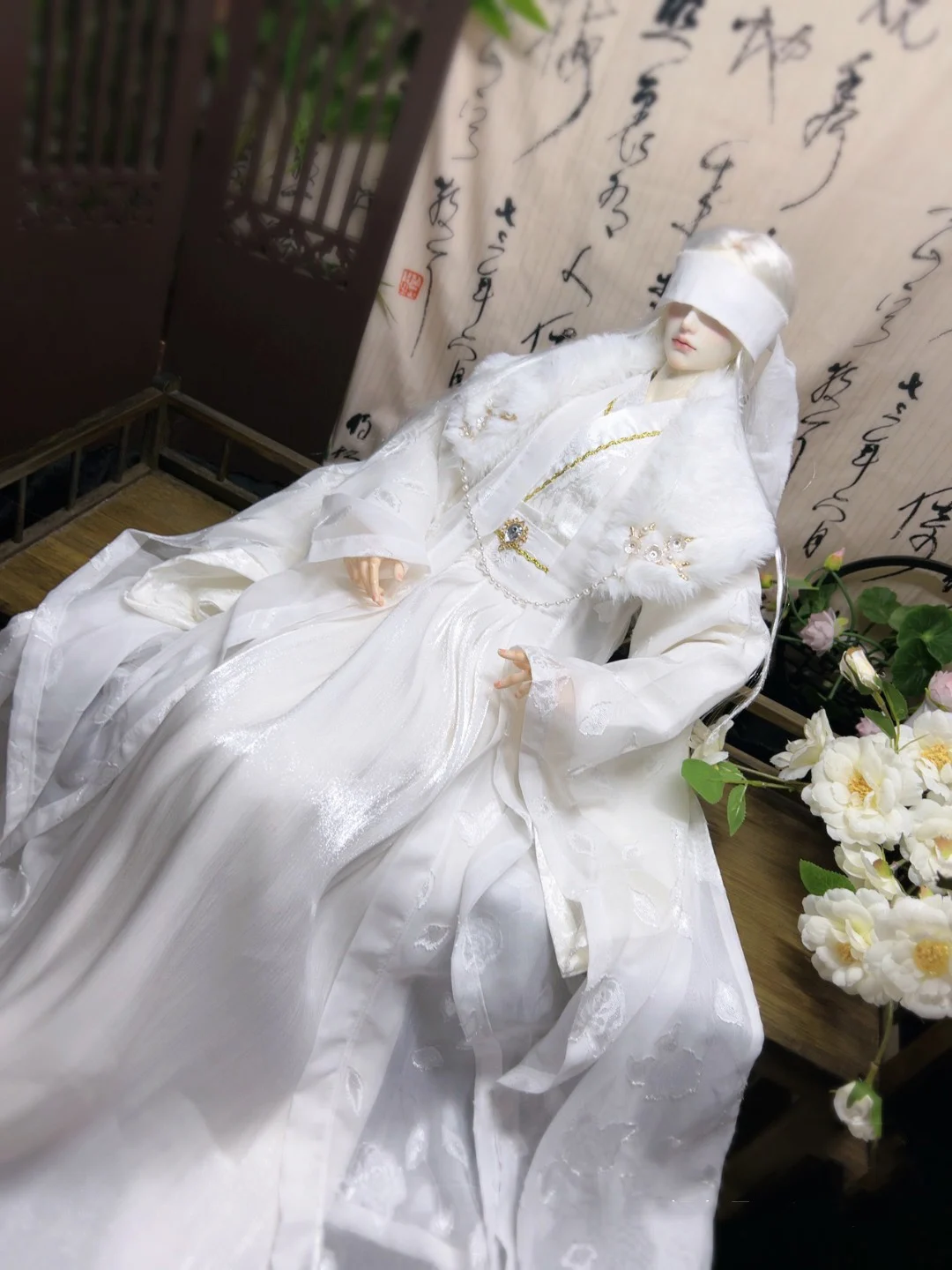 1/4 1/3 Scale BJD Clothes Ancient Costume Dress Hanfu Robe Samurai Outfit For BJD/SD MSD SD13 ID72 Uncle Doll Accessories A2117
