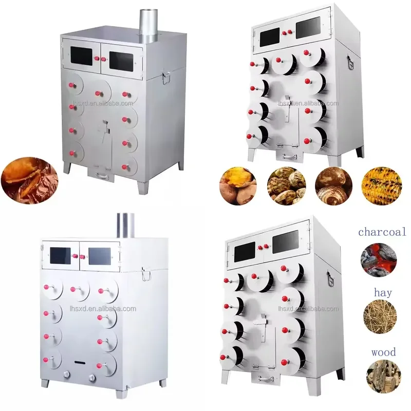 【CHIMU HOME】 Mobile Stall Stainless Steel Roasted Sweet Potato and Corn Machine for Food Vending