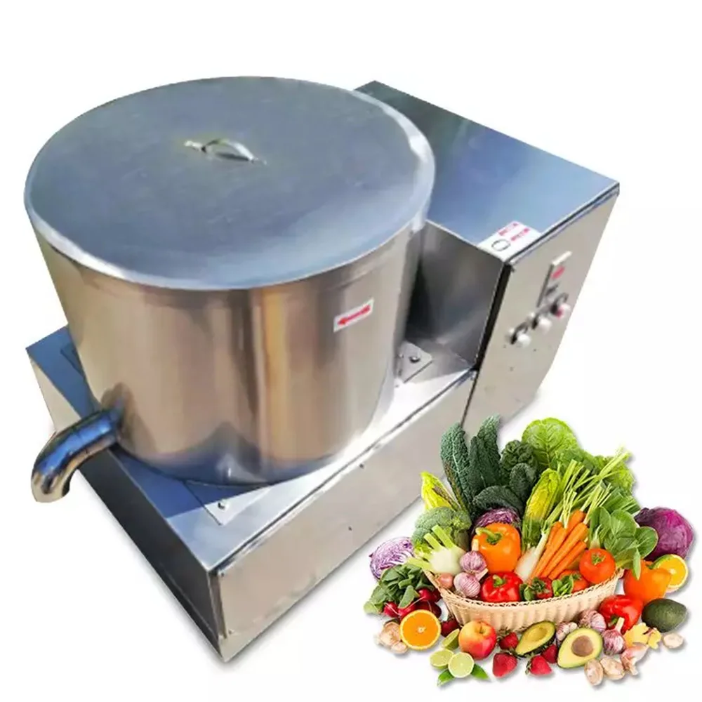 Electric Centrifugal Salads Food Dehydrator Deoiling Dehydration Processing Machine Potato Vegetable Dewatering Machine