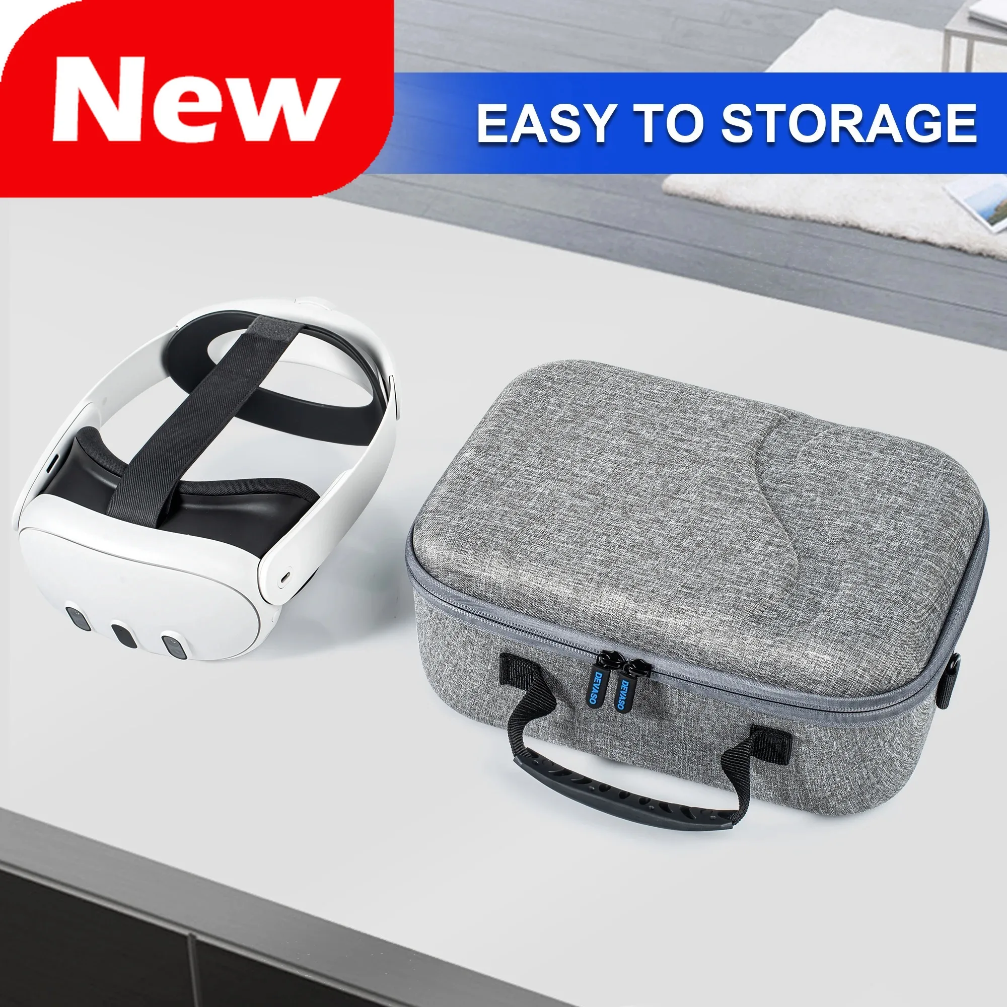 

For Meta Quest 2/3 Accessories Silicone Protective Cover Shell Case VR Headset Head Face Cover Eye Pad VR Bag for Oculus Quest 3