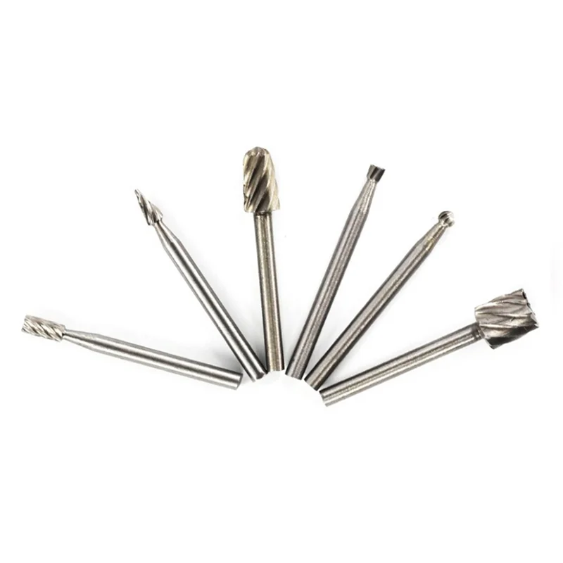 

AT63-24PCS HSS роторный многофункциональный инструмент с заусенцами, фреза, фреза, насадка для Dremel