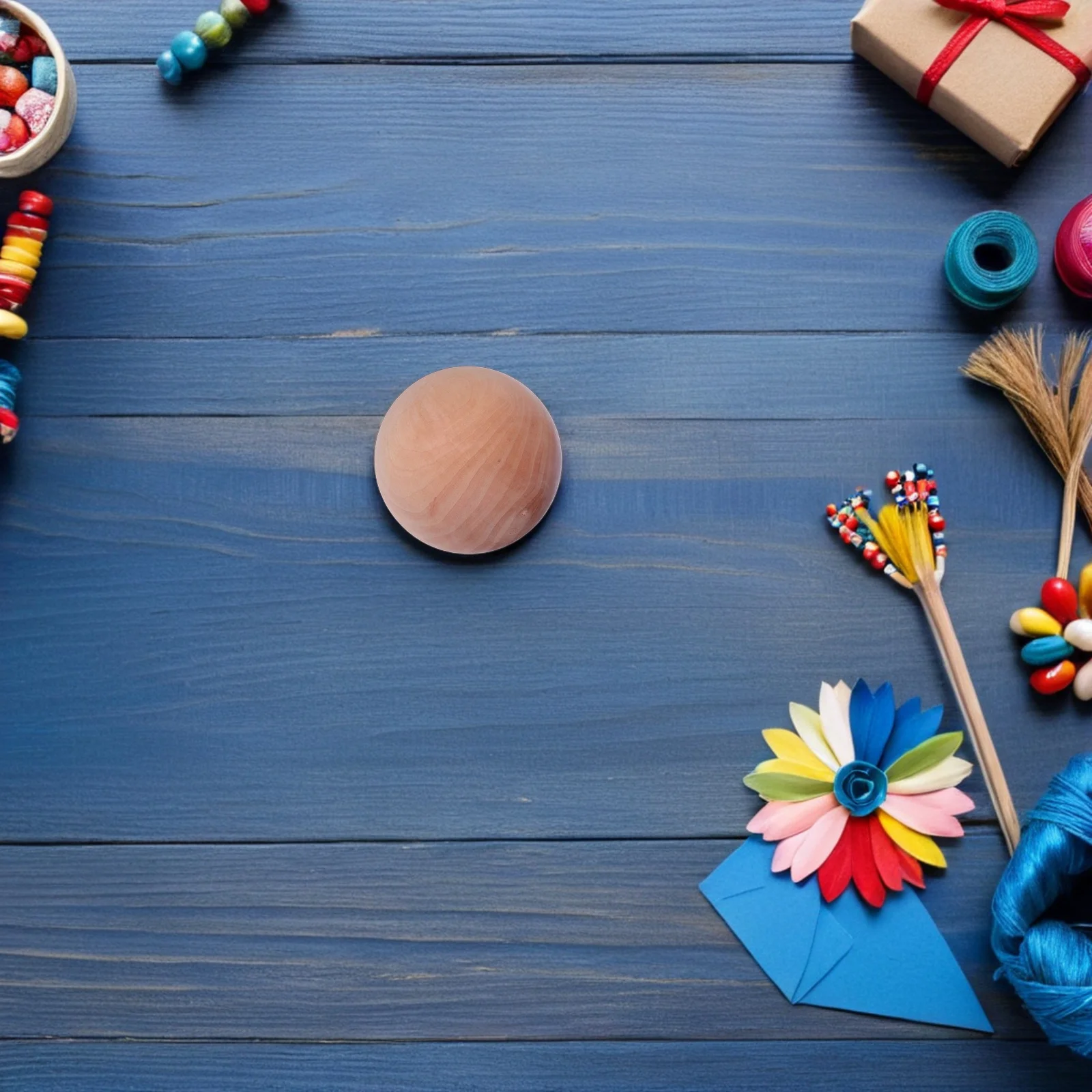 

Wooden Round Ball Unfinished Natural Wood Ball Blank Smooth Diy Craft Accessory For Painting Decorating Projects