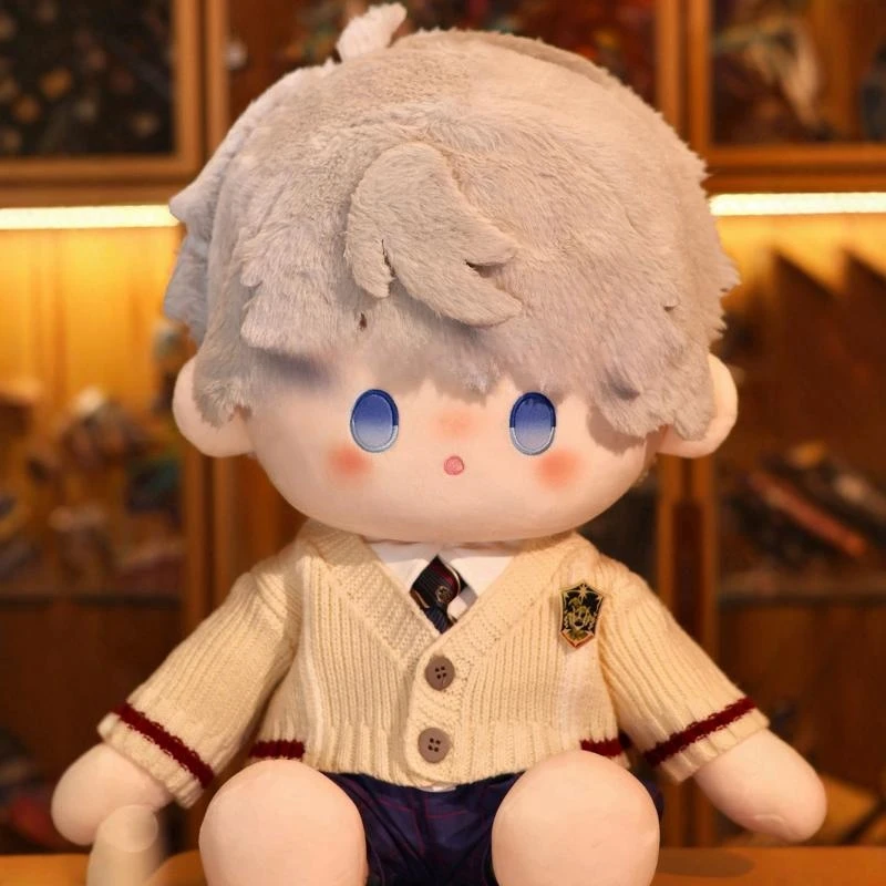 Love and Deepspace Xavier Cosplay Sitting Position Cotton Doll Furry 40cm Maumet Naked Baby Puppet Delicate Cartoon Anime Cute