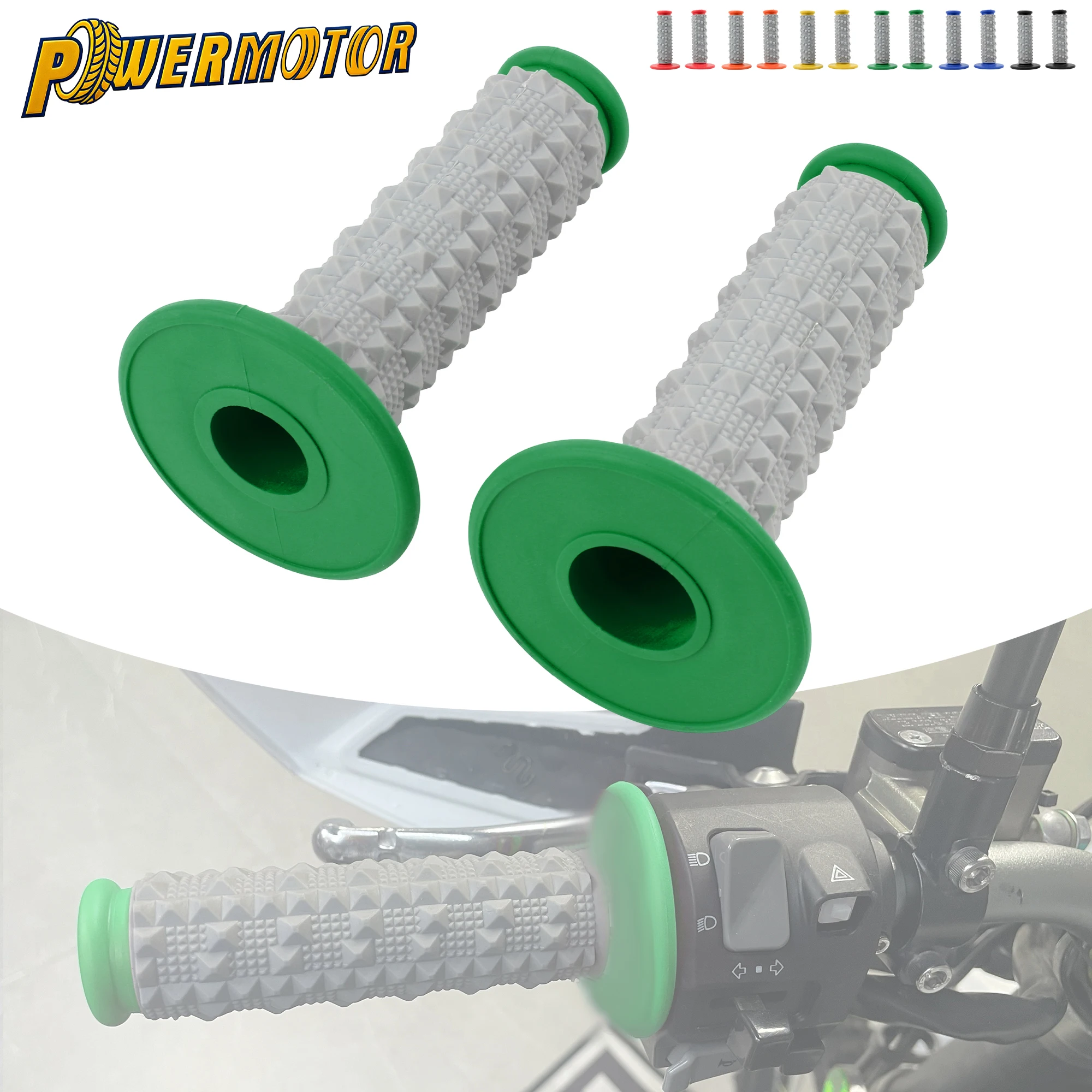 

Motocross Large Particles Gel Anti-slip Grips 7/8" 22mm Handlebar Grip Brake Hands For ATV Quad UTV Dirt Pit Bike Motorcycle