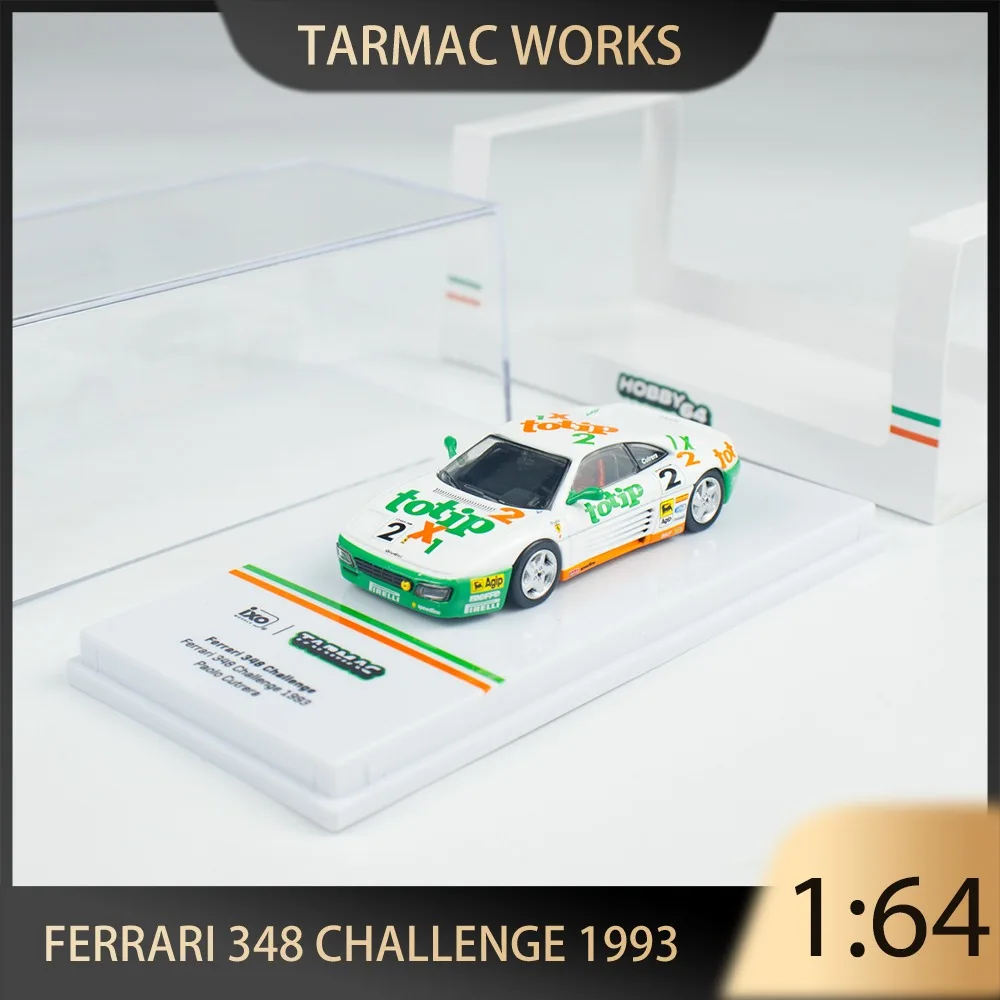 Tarmac Works 1:64 Ferrari 348 Challenge 1993 Alloy Premium Diecast لعبة مجسمة قطعة عرض قابلة للجمع