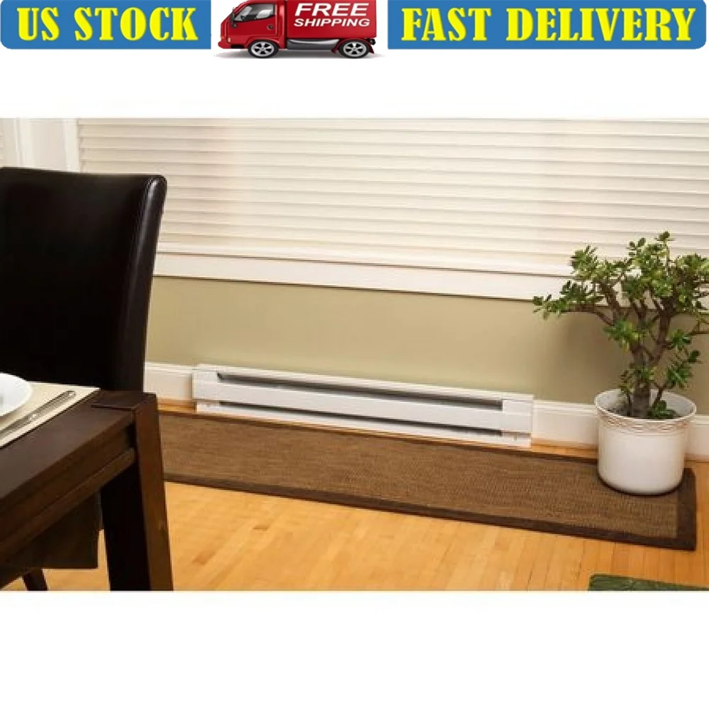 

Электрический плинтусный обогреватель 1000 Вт 240 В, проводная система внутреннего конвекционного отопления, спальни, гостиной, 125 кв. футов, безопасный, прочный