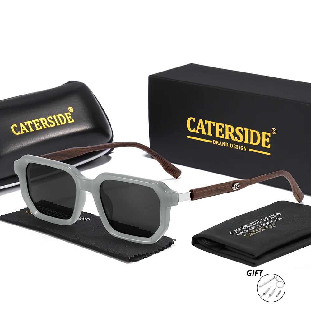 CATERSIDE Neue männer Sport Optische Sonnenbrille Polarisierte Quadratische Gläser Brillen frauen Bergsteigen Brillen UV400 – Detail 7