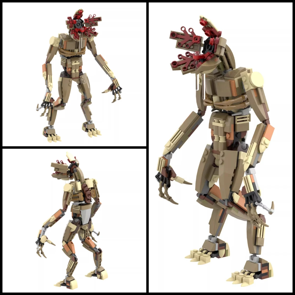 Horror-TV Vecna Uhr Kopfüber Weltansicht Skyline-Modell Fleischfressender Riesen-Teufel Demodog Baustein-Set Sammlerstück für Erwachsene Spielzeug Geschenk – Detail 2