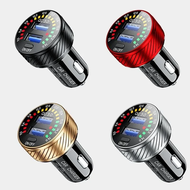 

Автофон 5ASD Автофлеуза 36W / 3A USB -автомобильный адаптер быстро для телефона 12/11 / / 8, для S21 / 20/10/9