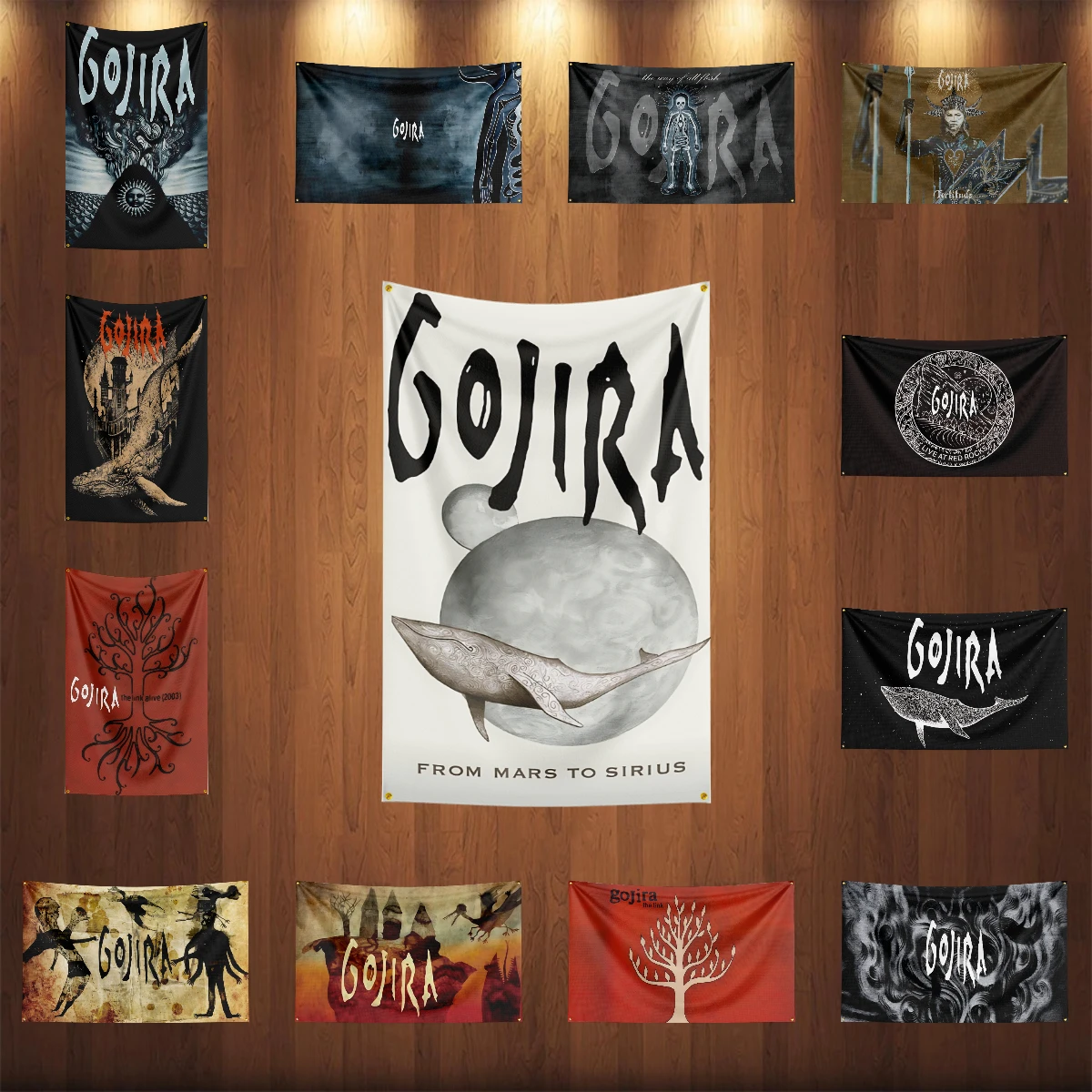

3x5 Ft Heavy Rock Band G-Gojiras Flag Polyester Digital Printing Banner for Bedroom Wall Art Out Door Tapestry Decora