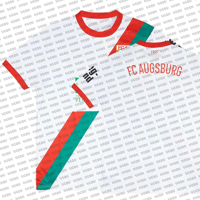

Summer New Arrivals Men's Football Jerseys Augsburg Home Football Jerseys Motorcycle Jerseys Team Uniform Football Shirts
