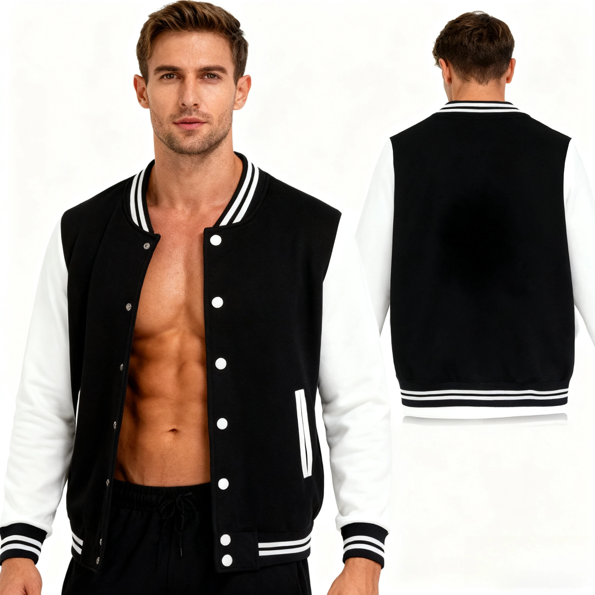 

Men's baseball jacket casual jacket flying coat autumn and winter new fashion trend street wear tops varsity jacket men