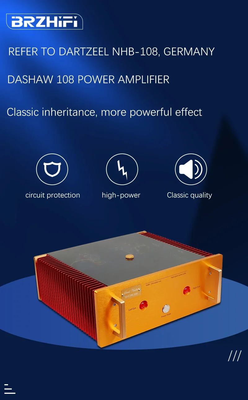 Clone Dartzel NHB-108 Hi-End 300W HiFi Stereo 2.0 Channel D5 Pro - Foto 5