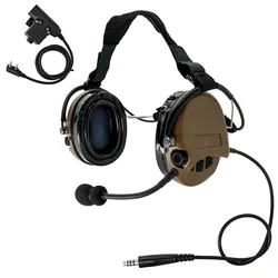 Tactical Headset TCILiberator II Hearing Protection Shooting Headset TCISORDIN Noise Reduction Airsoft Hunting Headphones