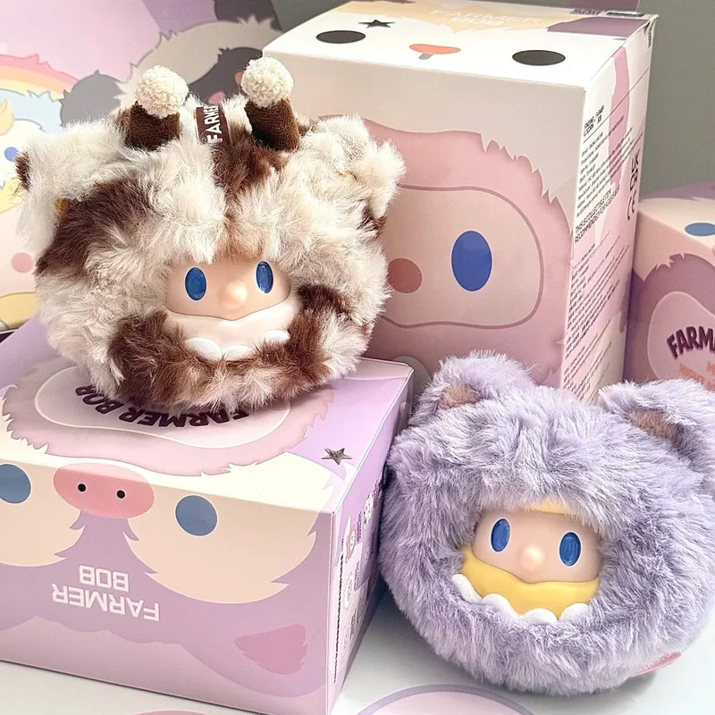 

Фермер Боб Мини Ночной Монстр Серия Виниловая Игрушка Подвеска Слепая Коробка Бакенбарды Мужской Брелок Модный Подарок На День Рождения Mystery Box