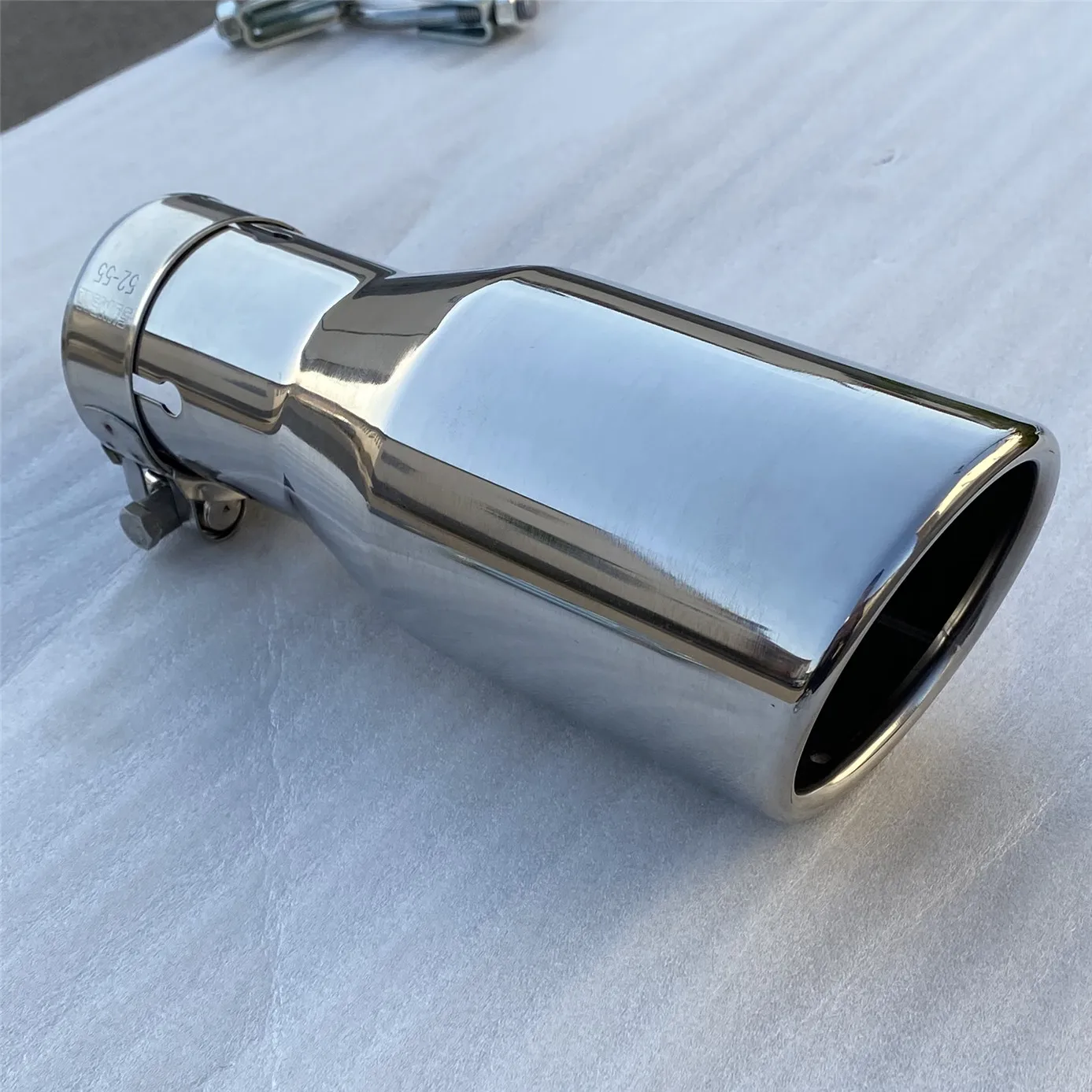 2.5 inch inlet 3 inch outlet Universal Exhaust Pipe 2.5 inch Modification Tail Throat Tail  Pipe Tailpipe 20cm Long Exhaust  Tip