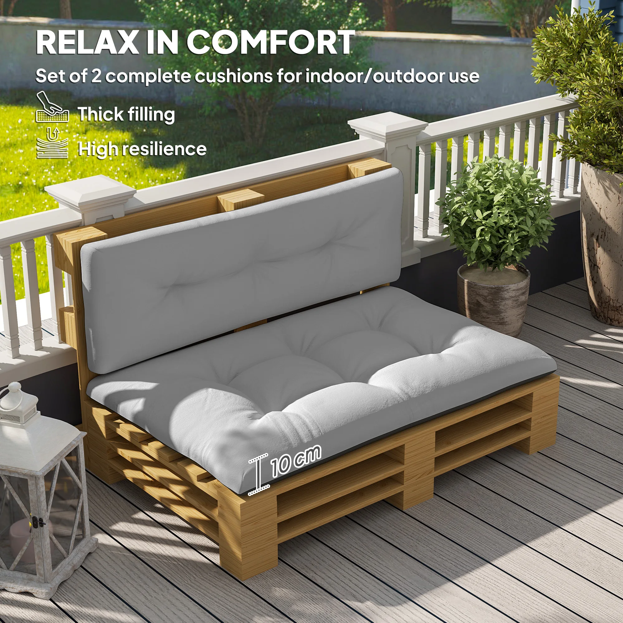 2-Seater Outdoor Tray Seat Cus - Outdoor Furniture Replacement Fabric 评论和价格