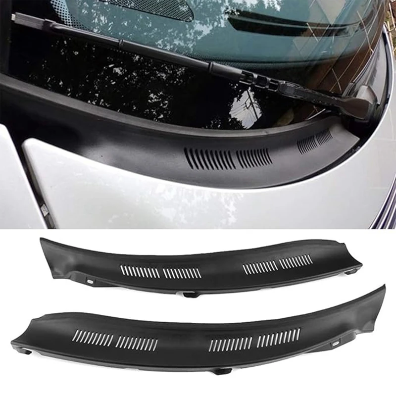 1Pair Front Windshield Wiper Cowl Trim Water Deflector Plate Neck Trim Panel For Mercedes Benz E-Class W210 1996-2002