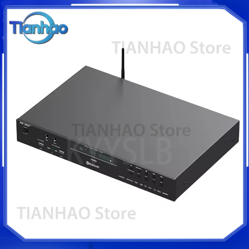 15W 110V-240V Home Slot-in DVD Player VCD HD Video Disc Player EVD CD Player for BT Full Disc Playback