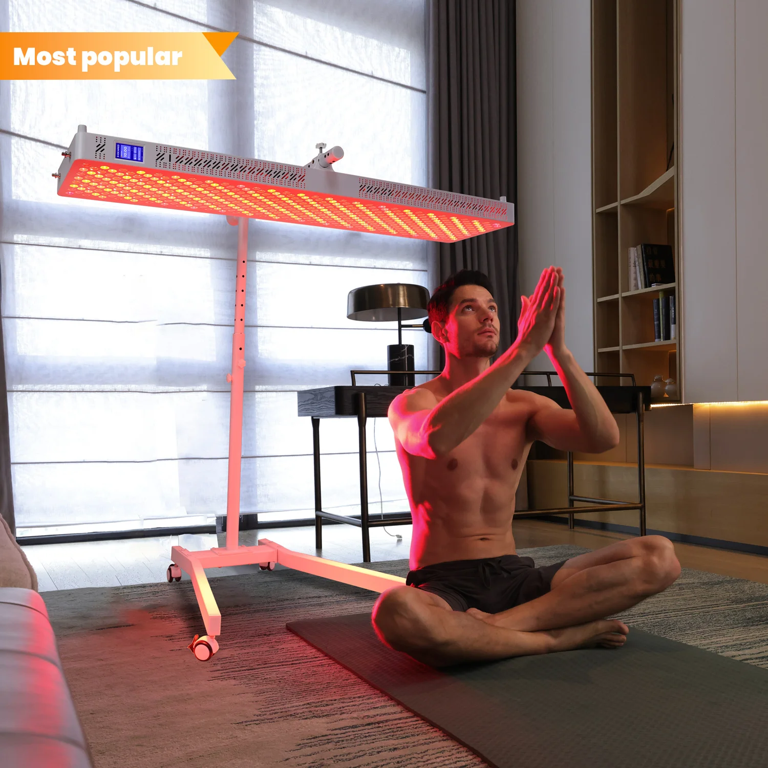 2026 Infrared Light Therapy RL450 MAX -7CH 7 Wavelengths 660/850/940nm LED Panel Red Light Therapy Panel Red Light Therapy
