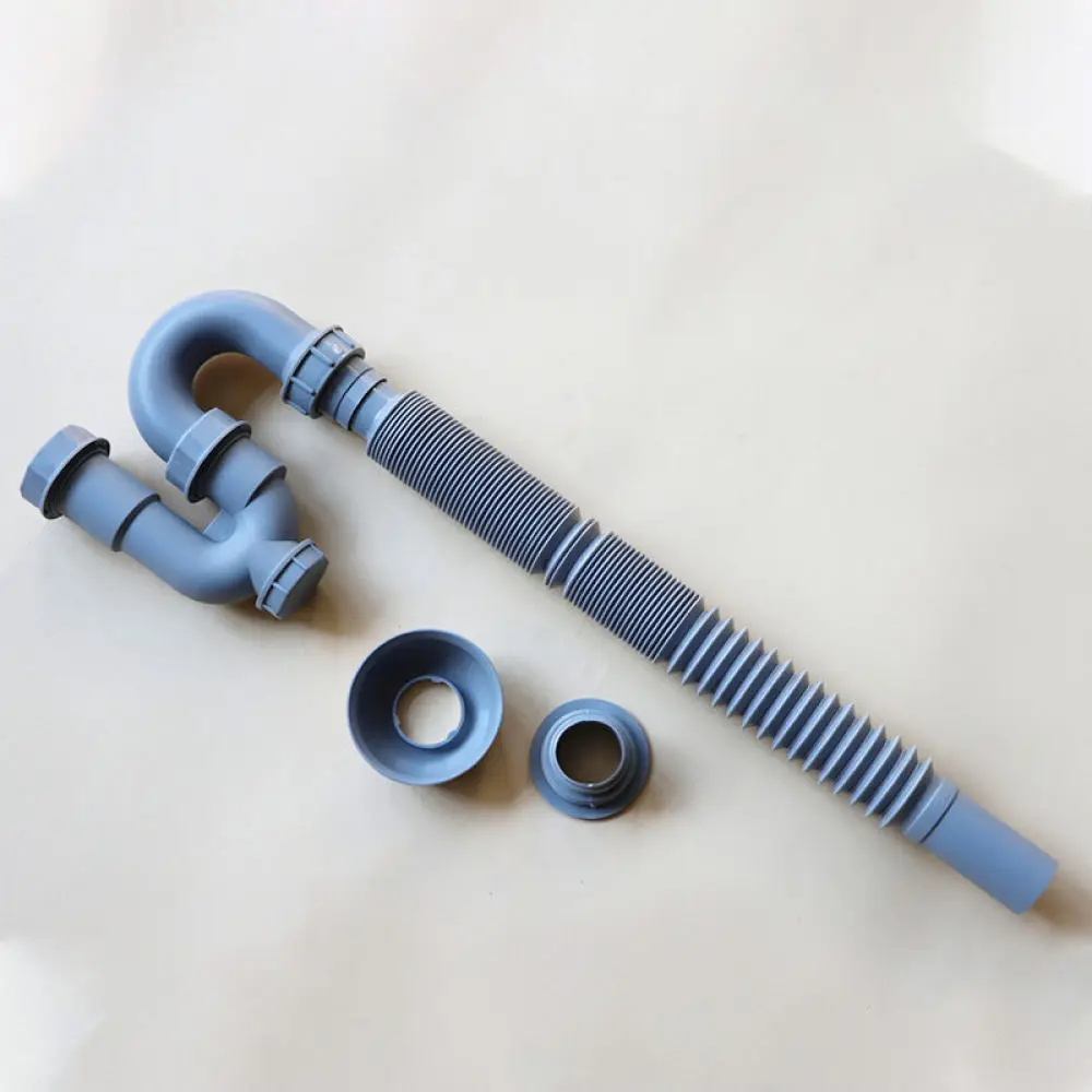 Expandable Basin Drain Hose Anti Odor Sink Sewer Pipe Flexible PP Plastic Bathroom Plumbing Water Connector Tool