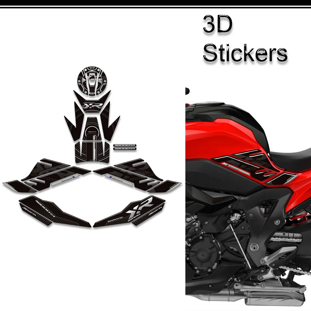 For BMW S1000XR S 1000 XR S1000 M1000 M1000XR 2020 - 2024 Protector Tank Knee Pad Grips Gas Fuel Oil 3D Stickers Decals