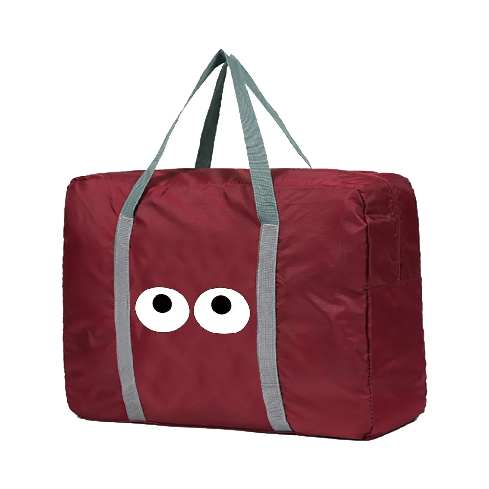 Bolsa de viaje Unisex, bolsa de lona plegable, organizadores, bolsa de equipaje portátil de gran capacidad, accesorios con patrón de pecho de viaje